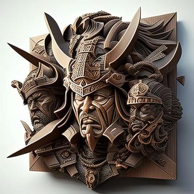 3D модель Игра Хроники воинов-самураев 3 (STL)